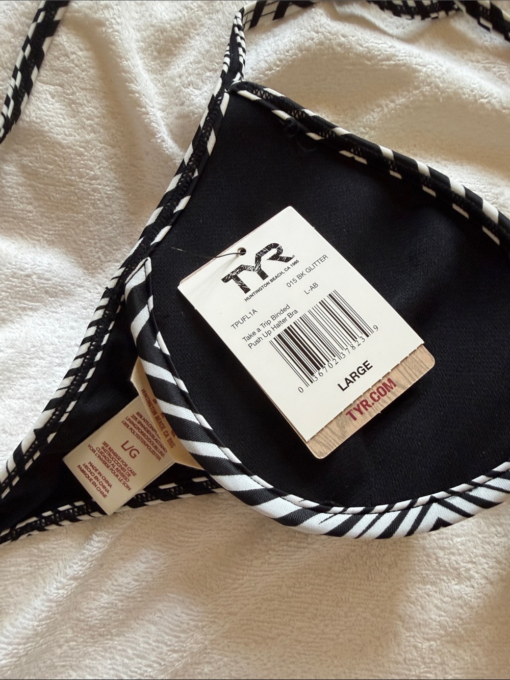 NWT TYR Take A Trip Push Up Bra & Classic Bottom Bikini Set Floral SZ L NEW - Picture 5 of 6